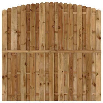vidaXL Panel za ogradu od borovine 180 x (165 - 180) cm