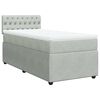 vidaXL Box spring krevet s madracem svjetlosivi 100x200 cm bar&scaron;unasti