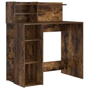 vidaXL Stol Dimljeni hrast Konstruirano drvo 90 x 48 x 101,5 cm