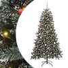 vidaXL Umjetno božićno drvce Zelena 180 cm PVC, Plastika i Čelik
