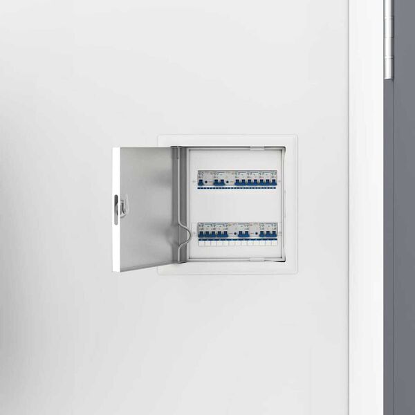 vidaXL Pristupna ploča 2 pcs Bijelo 20 x 20 cm Čelik