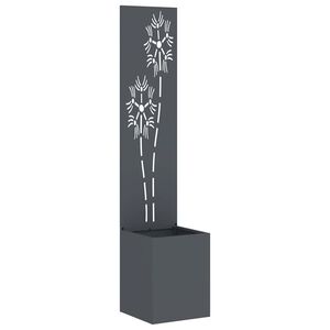 vidaXL Privatnost u vrtu Antracit 32 x 150 cm Hladno valjana čelična