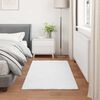 vidaXL Faux Rabbit Fur Rug Olite Bijelo 60 x 110 cm Poliester