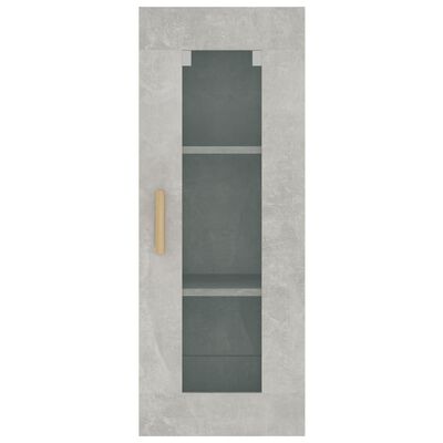 vidaXL Viseći zidni ormarić siva boja betona 34,5x34x90 cm