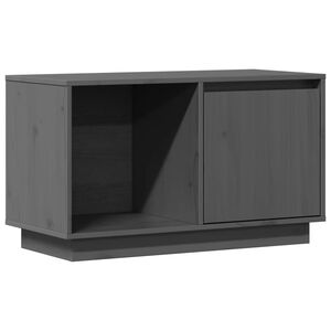 vidaXL TV ormarić sivi 74 x 35 x 44 cm od masivne borovine