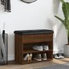 vidaXL Klupa za cipele smeđa boja hrasta 62x32x50 cm konstruirano drvo