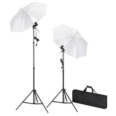 vidaXL Fotografska oprema s pozadinama, svjetlima i kišobranima