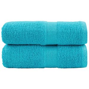 vidaXL Premium ručnici za pranje SOLUND 2 kom. tirkizne 30x30 cm 600 g/m&sup2;