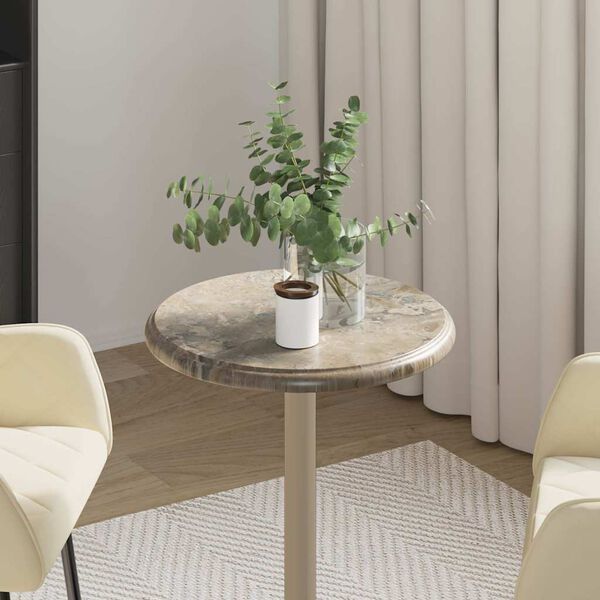 vidaXL Stolna ploča siva &Oslash; 40 x 2,5 cm mramorna