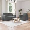 vidaXL Sofa 2 pcs Tamno siva