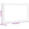 vidaXL Kupaonsko ogledalo s LED svjetlom boja hrasta 60x8,5x38 cm