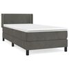 vidaXL Box spring krevet s madracem tamnosivi 80 x 200 cm bar&scaron;unasti