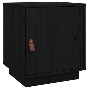 vidaXL Noćni ormarić crni 40 x 34 x 45 cm od masivne borovine