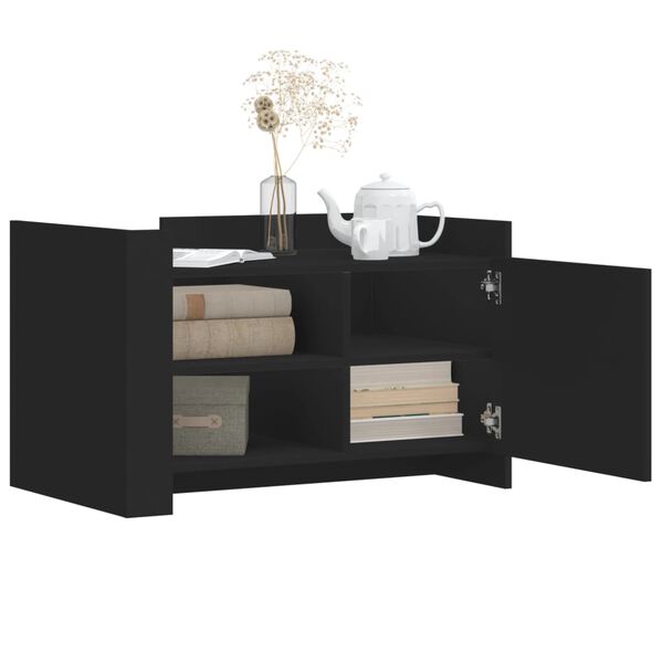 vidaXL Stolić za kavu crni 80 x 50 x 50 cm od konstruiranog drva