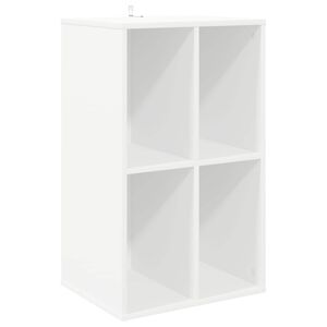 vidaXL Ormar za ploče Bijela 44,5 x 36,5 x 74,5 cm Konstruirano drvo