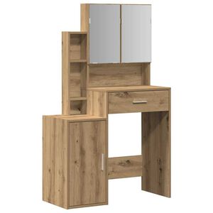vidaXL Toaletni stol Umjetnički hrast 80 x 35 x 132 cm