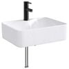 vidaXL Umivaonik za kupaonicu Mat Crna 48,5 x 37,5 x 13 cm Metal