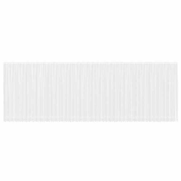 vidaXL Čipkasta zavjesa sa zavjesama Bijelo 220 x 1200 cm Poliester