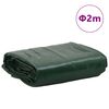 vidaXL Cerada zelena Ø 2 m 650 g/m²