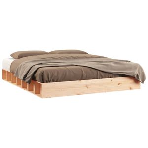 vidaXL Okvir za krevet 200 x 200 cm od masivnog drva