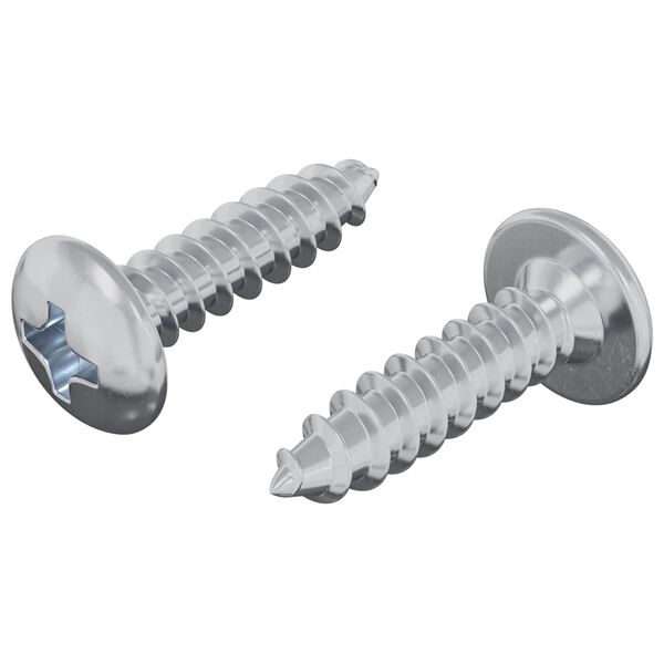 vidaXL Vijak 2 pcs Srebrno M4 x 16 mm Čelik