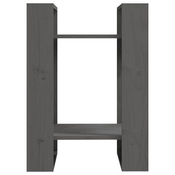 vidaXL Ormarić za knjige / sobna pregrada sivi 41x35x57 cm od borovine