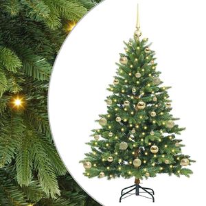 vidaXL Umjetno božićno drvce s stalakom Zelena 120 cm PE i PVC