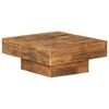 vidaXL Stolić za kavu od masivnog obnovljenog drva 70 x 70 x 30 cm
