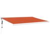 vidaXL Tenda na uvlačenje narančasto-smeđa 4,5x3 m tkanina i aluminij