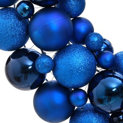 vidaXL Božićni vijenac plavi 45 cm od polistirena
