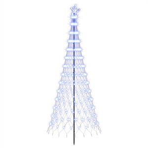 vidaXL LED božićno drvce EKENAS 250 cm 290 LED lampica Plava Željezo