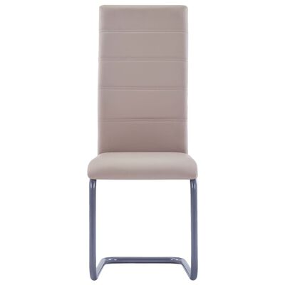 vidaXL Konzolne blagovaonske stolice od umjetne kože 4 kom cappuccino