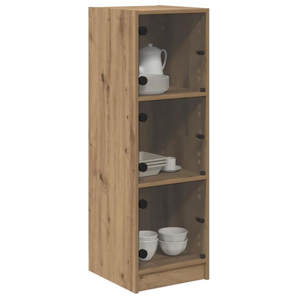 vidaXL Highboard Umjetnički hrast 35 x 37 x 109 cm Konstruirano drvo