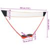 vidaXL Set za badminton s 2 reketa, mrežom i pohranom 292x30x152 cm