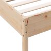 vidaXL Krevet s regalom za knjige bez madraca 180x200 cm od borovine
