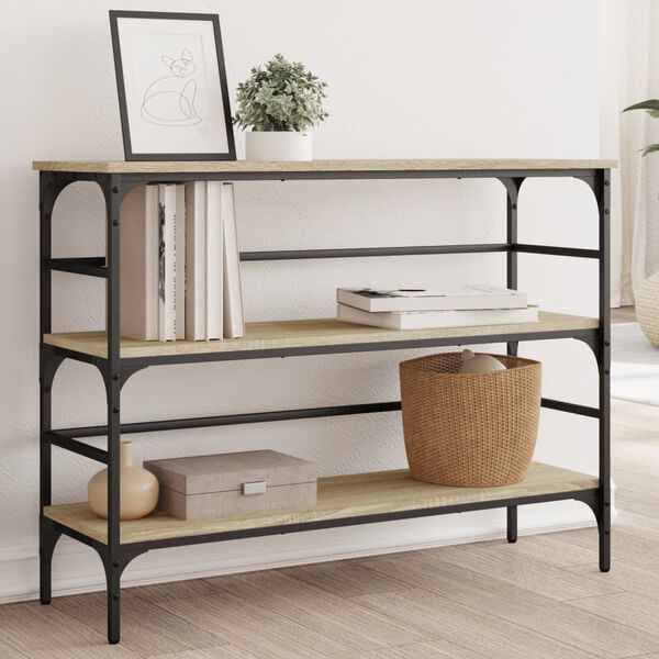 vidaXL Konzolni stol boja hrasta sonome 100x32x75 cm konstruirano drvo