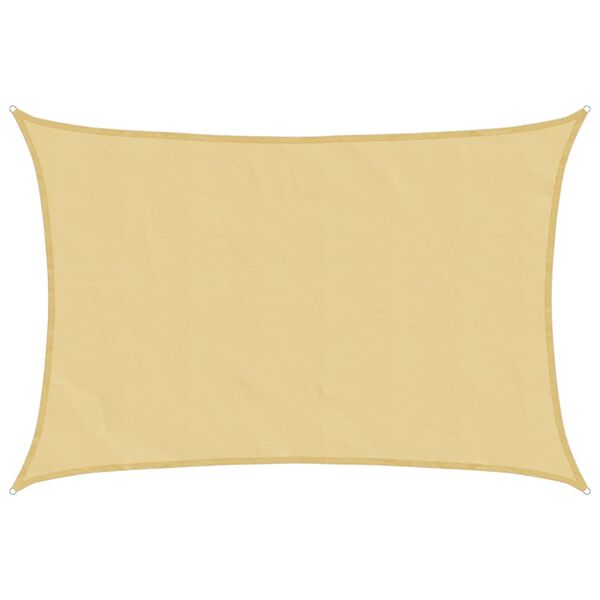 vidaXL Jedro protiv sunca boje pijeska 5x3 m 100 % poliester Oxford