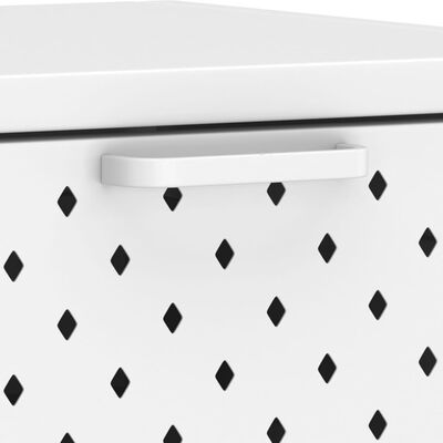vidaXL Konzolni stol bijeli 106 x 35 x 75 cm čelični