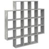 vidaXL Polica na zidu Betonska siva 100 x 13 x 100 cm