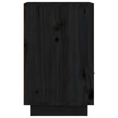 vidaXL Noćni ormarić crna 40 x 34 x 55 cm od masivne borovine
