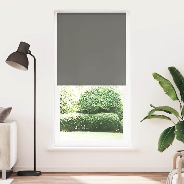 vidaXL Rolo zavjesa Blackout siva 110x210 cm &Scaron;irina tkanine 105,7 cm
