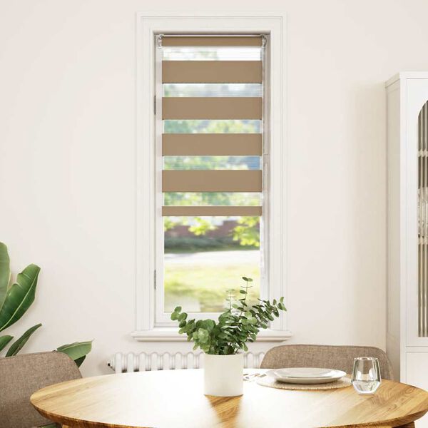 vidaXL Zavjesa zebra 50x150 cm &scaron;irina tkanine 45,9 cm poliester