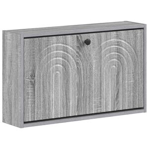 vidaXL Ormar za cipele na zidu ALKMAAR 71 x 17 x 43 cm Siva Sonoma