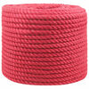 vidaXL Uže od jute 10 mm Crvena 100% Juta Tossa