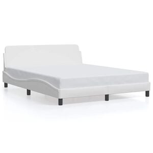 vidaXL Okvir za krevet Dover bijeli 160x200 cm od umjetne kože