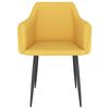 vidaXL Blagovaonske stolice od tkanine 2 kom žute