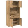 vidaXL Highboard hrast artisan 80 x 33 x 150 cm Konstruirano drvo