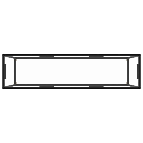 vidaXL Konzolni stol prozirni 140 x 35 x 75 cm od kaljenog stakla