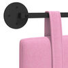 vidaXL Držeće uzglavlje Zidne Ružičasta 100 x 55 x 5 cm tkanina