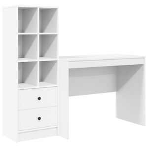 vidaXL Stol Bijelo 145.5 x 50 x 127 cm 2 kom.